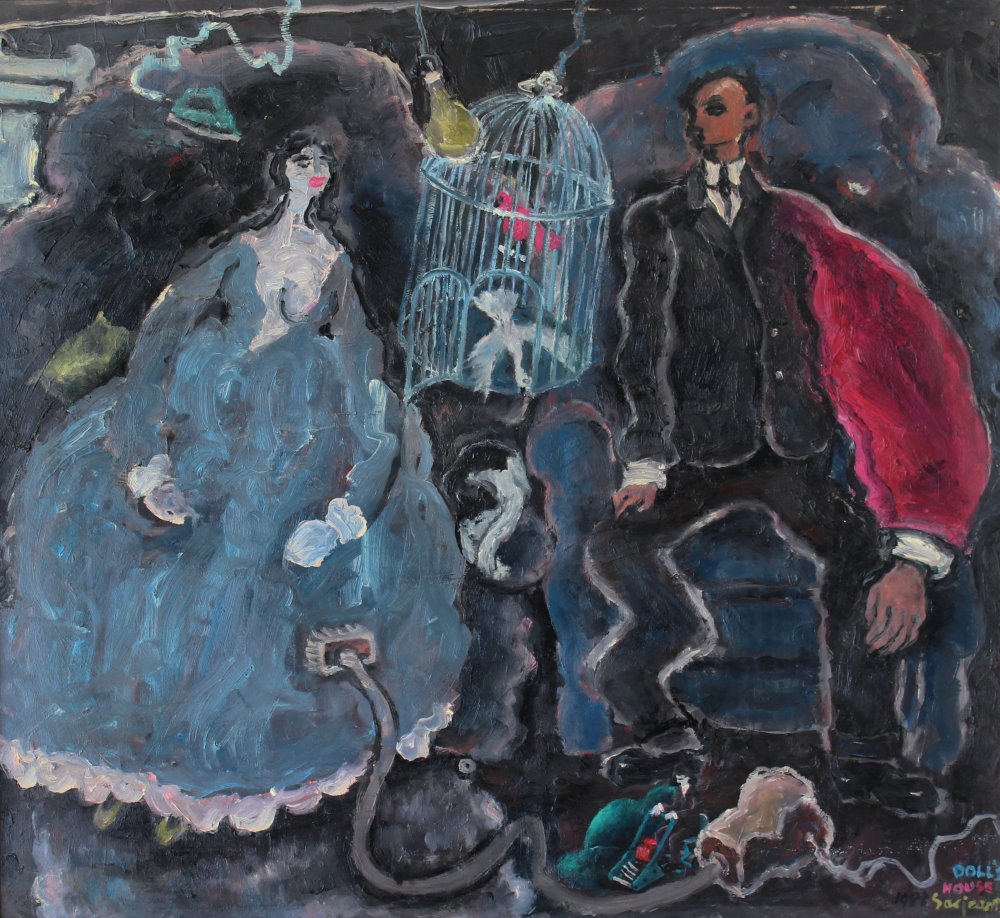 Michael Sarjeant - Doll_s house with bird cage
